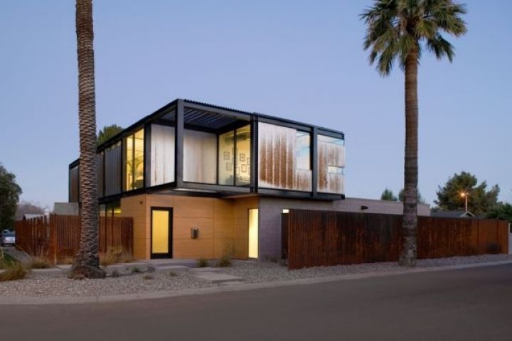 A modern, modular home.